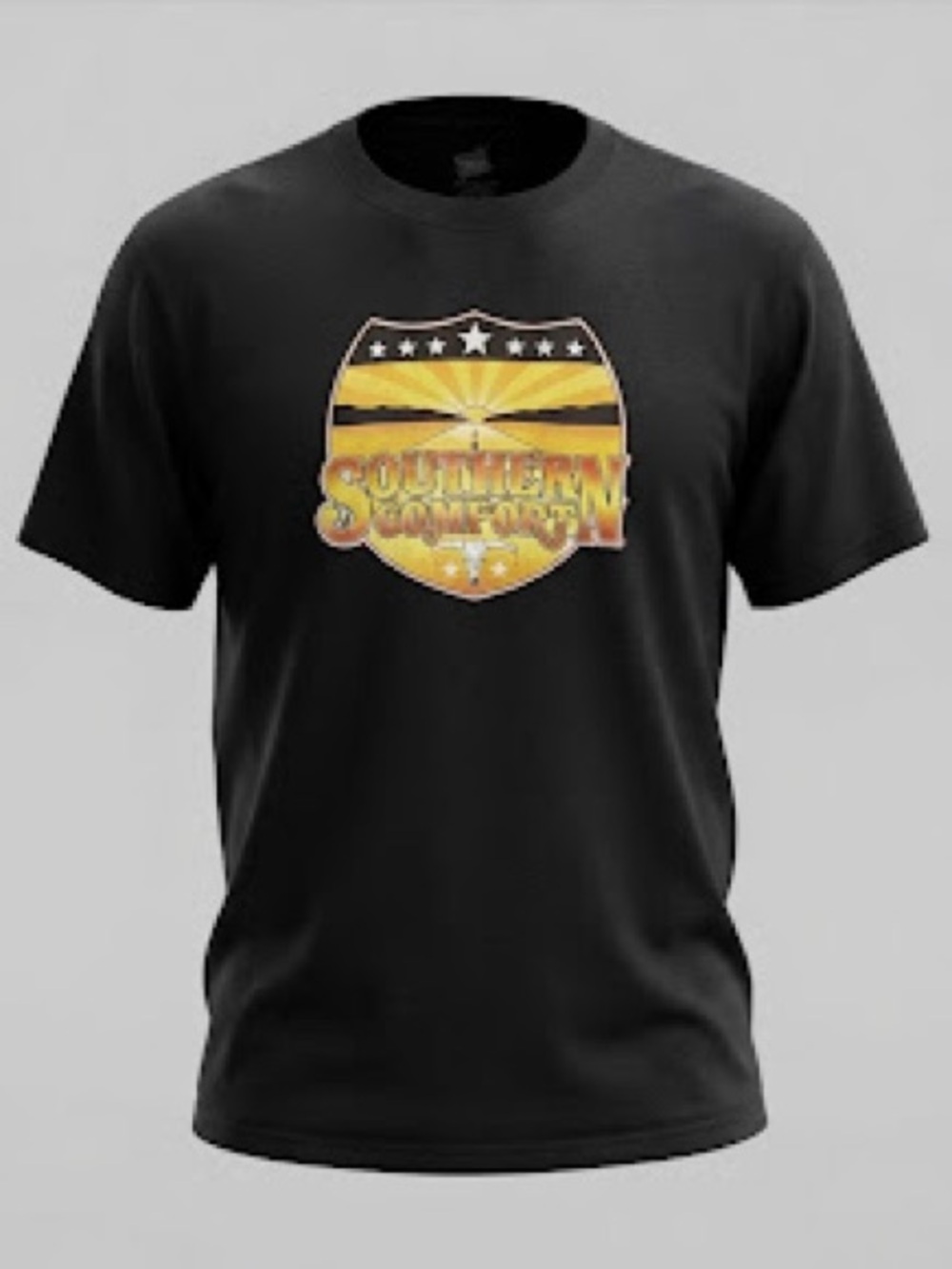 Southern Comfort Black Logo Graphic Advertising T-Shirt Distillery Theme XL